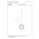 ESTEREL Lampa wisząca – Taupe – Ø25 – 1xGU10 – 25W 21446/25/41 Lucide